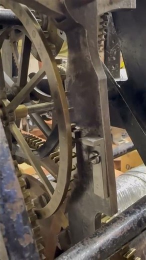 1772 Pinwheel Escapement #kyletheringer #clockmechanism #clocktower #pendulum #escapement #pinwheel