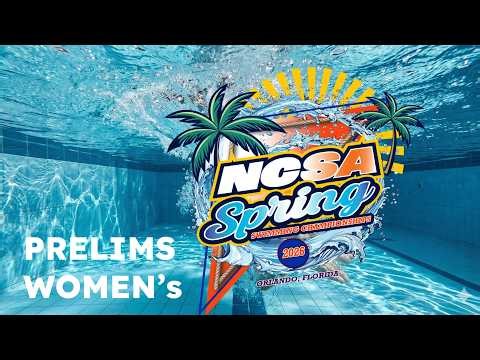 2026 NCSA Spring Swimming Championships | Day 2 Prelims | Girl's pool | Orlando, FL