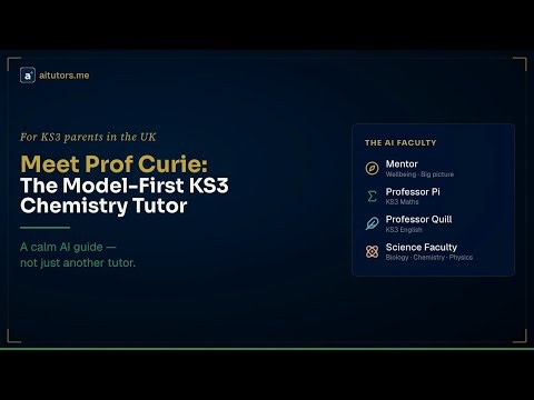 Meet Prof Curie: The Model-First KS3 Chemistry Tutor | aitutors.me