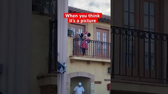 minnie mouse surprise at walt disney world