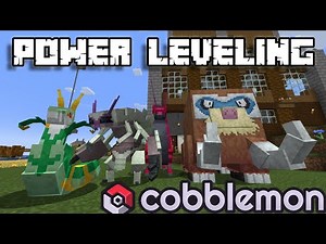 Power Leveling my Team to 100 in Cobblemon Minecraft