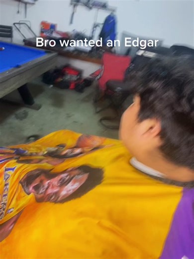 Edgar Haircut Transformation in a Garage Setting