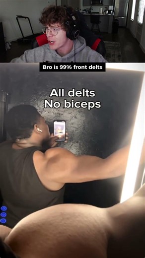 Bro is 99% front delts