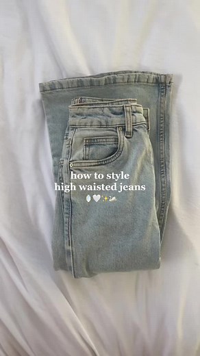 How to Style High Rise Denim Jeans