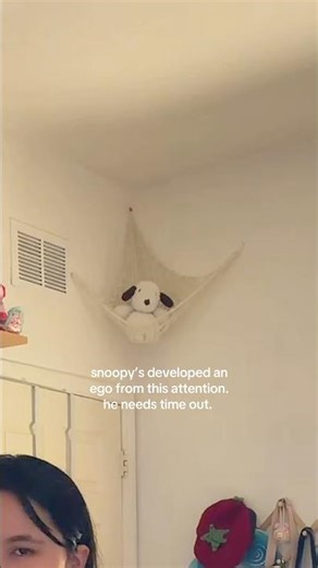 i put snoopy in time out corner…