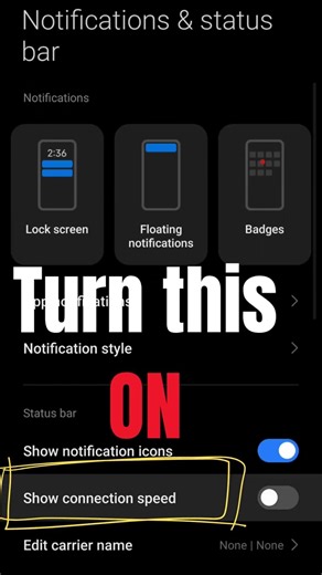 Show internet speed on Android