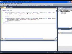 VB.Net - Save-OpenFileDialog Kullanımı
