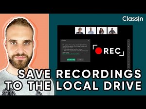 How to record and save lessons in your local drive