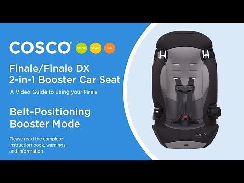 Finale/Finale DX 2-in-1 Booster Car Seat: Belt Positioning Booster Mode - Installation Video