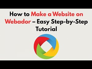 How to Make a Website on Webador (2026) – Easy Step-by-Step Tutorial