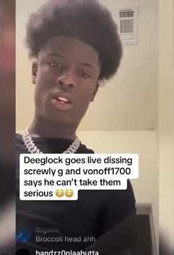DeeGlokk goes live dissing Vonoff1700 , Screwly G & Realbleeda (2025) #deeglokk #dallasdrill