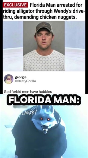 Florida Man Rides Alligator to Wendy’s 😭🐊 This Can’t Be Real
