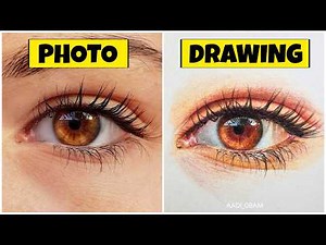 How To Draw Realistic Eye With Coloured Pencils - Step by Step