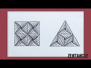 ちまきのような簡単なパターンを描いてみた！【ゼンタングル】