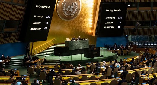 UN General Assembly adopts Gaza resolution calling for immediate and sustained ‘humanitarian truce’