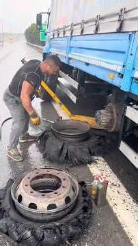 Ready change tires on highway