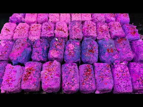 Fresh Paste Dyed Gym Chalk ASMR Crush | Satisfying Dusty Dyed Chalk ASMR Crushing