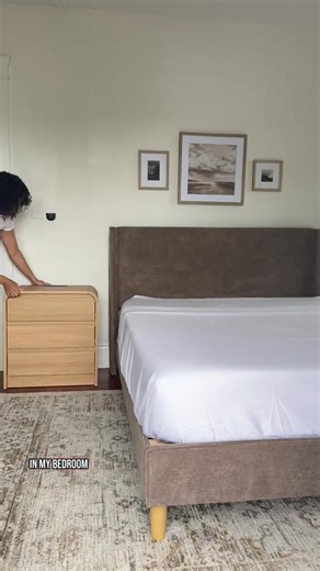 Help me out and comment which option you would choose? A. One knob on each drawer B. Two knobs on each drawer C. Leave as is #nightstand #furnituremakeover #bedroom #bedroomdesign #bedroominspo #bedroomfurniture #homedecor | PaintingbyPenny