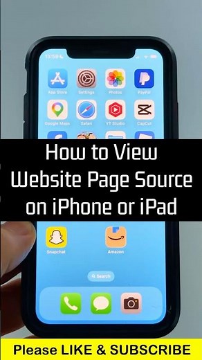 How to View Website Page Source on iPhone or iPad - iOS - View HTML on Mobile