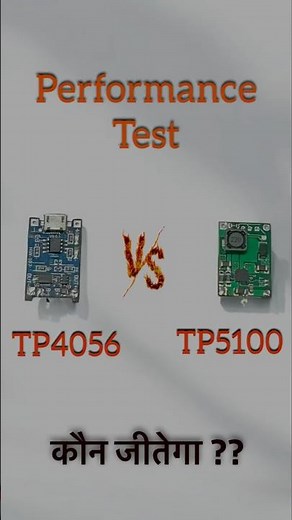 TP4056 vs TP5100 lithium battery charging module | Performance test #lithium #battery #charger