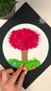 DIY cherry blossom tree art craft✨ | Nifty & Thrifty