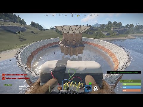Raiding A Base! - Raidable Bases Rust Mod - Modded Rust - Medium Base