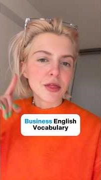 Business English vocabulary! #businessenglish #englishatwork #englishtips #learnenglish #career