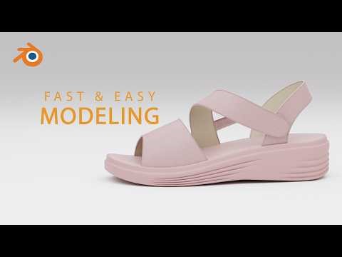 How to Model a Realistic 3D Sandal in Blender | Beginner Tutorial