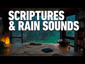 Sleep Blessed With Bible Verses with Rain and Thunderstorm Sounds for Sleep and Meditation