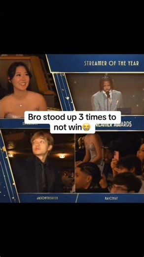 jason stood up three times just to not win 😭