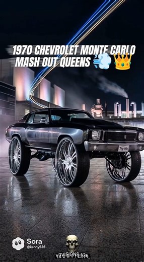 1970 CHEVROLET MONTE CARLO MASH OUT 💨👑 #youtubeshorts #viral #viralshorts #fyp #automobile #car