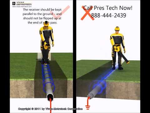 The Proper way to use vLocPro2 locator! Courtesy of Pres Tech! Vivax Metrotech
