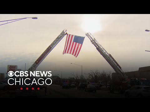 Procession for fallen Chicago firefighter Michael Altman on Friday ahead of services
