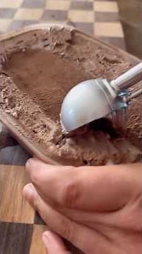 Chocolate ice cream 😍 #chefziopietro