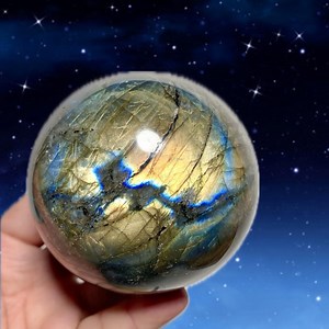 Labradorite Crystal Spheres | Includes Acrylic Stand | Polished Flashy Labradorite | Healing Labradorite Crystals for Intuition | You Pick! - Etsy