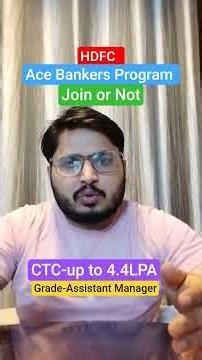 HDFC ACE BANKERS PROGRAM REVIEW