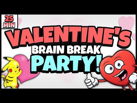 Valentine's Brain Break Party | Chase & Freeze Dance | Just Dance | GoNoodle Inspired