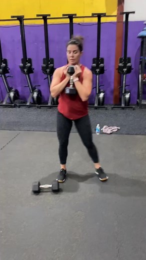 A Curtsy Squat is a type of lunge that works your lower body and core. Here is Rachel (@rstumler) performing a DB Curtsy Squats. The primary muscles that feel the burn are your quadriceps and glutes. A curtsy lunge activates the gluteus maximus, the biggest muscle of your glutes, along with the gluteus medius and minimus. This exercise also strains the gluteus medius and minimus more than traditional lunges. . . . . . #fitness #gym #bodybuilding #cleaneating #muscle #SoIN #kentuckiana #shredded 