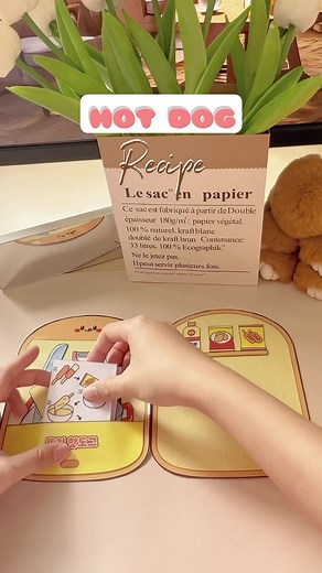 DIY Korean Hot Dog Paper Set from Tori Craft