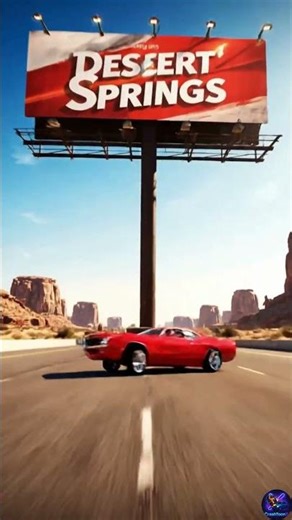 Epic Muscle Car Stunt: Desert Chase & Massive Billboard Crash