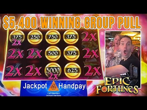Hot JACKPOT 🔥 $5400 Winning Group Pull! 💰 Epic Fortunes ➥ Ameristar Black Hawk