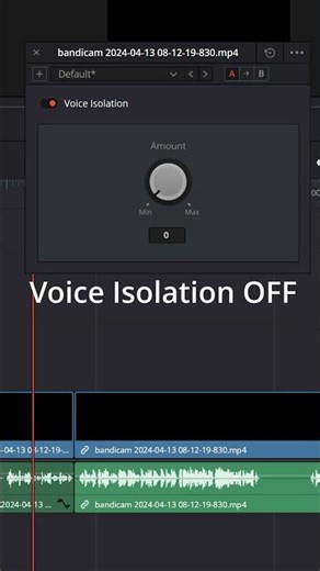Completely REMOVE Background Noise! -Voice Isolation - DaVincie Resolve