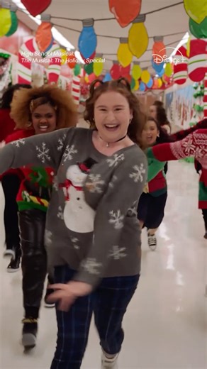 We've got this on repeat all day long. 🎶 High School Musical: The Musical: The Holiday Special is streaming on #DisneyPlus. #HSMTMTS | Disney