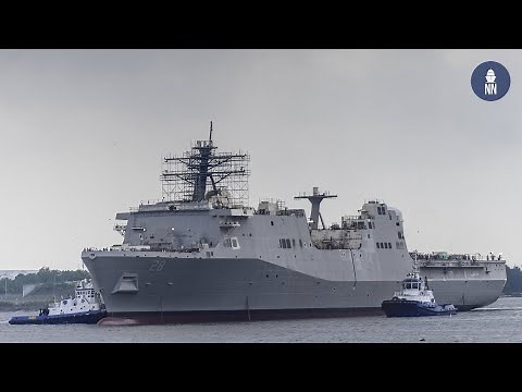 HII Launched the Future USS Fort Lauderdale (LPD 28) for the U.S. Navy