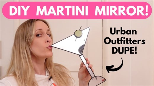 How to craft martini mirror dupes using glass cutting