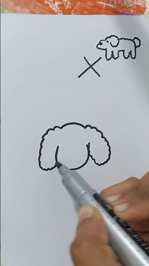 How To Draw Poodle Step by Step #shorts #shortsfeed