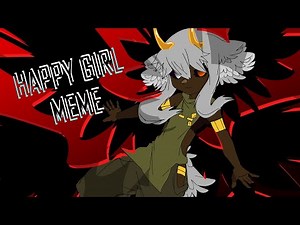 happy girl animation meme