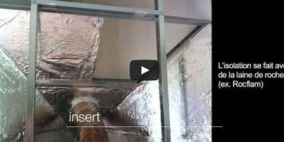 Vidéo comment habiller un insert cheminée