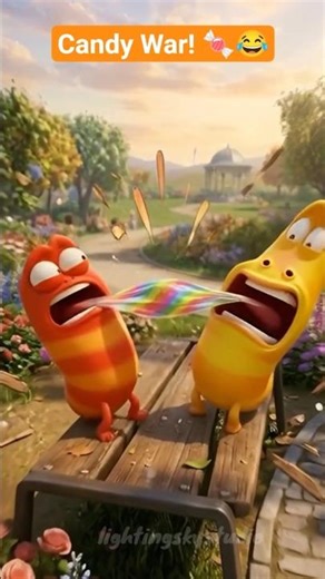 Candy War! 🍬😂 | Funny larvas | #youtubeshorts #cartoon #larva