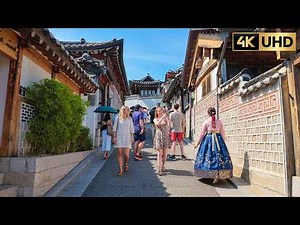 Seoul Walking Tour 4K | Bukchon Hanok Village & Samcheong-dong Street | Korea City Walk 북촌한옥마을, 삼청동